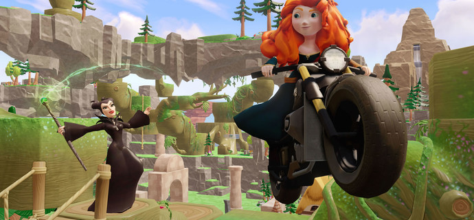 Merida And Maleficent ride into Disney Infinity 20