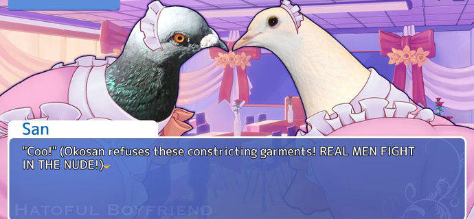 Hatoful Boyfriend Review Hawkward romantic