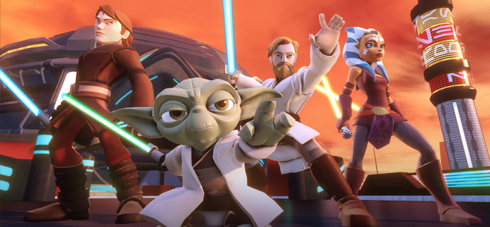 Hands on with Disney Infinity 30s Twilight of the Republic Rise Against the Empire and Inside Out Play Sets