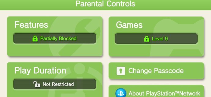 How to set up the PS Vitas Parental Controls
