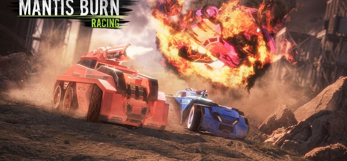 Mantis Burn Racings Battle Cars DLC adds weapons creates carnage