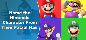 Can you guess the Nintendo character from their facial hair?