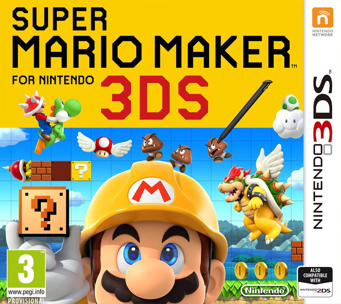 Super Mario Maker 3DS boxart