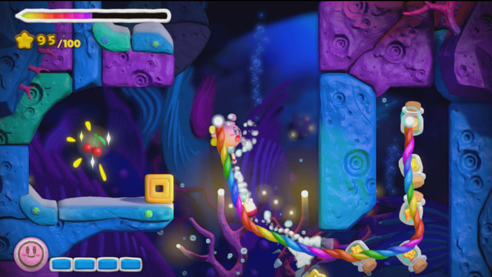 Kirby and the Rainbow Paintbrush Screenshot