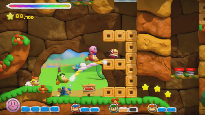 Kirby and the Rainbow Paintbrush Screenshot
