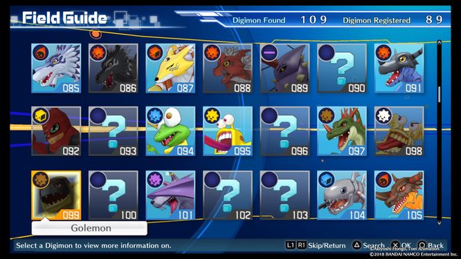 Full list of all 340 Digimon in Digimon Story: Cyber Sleuth